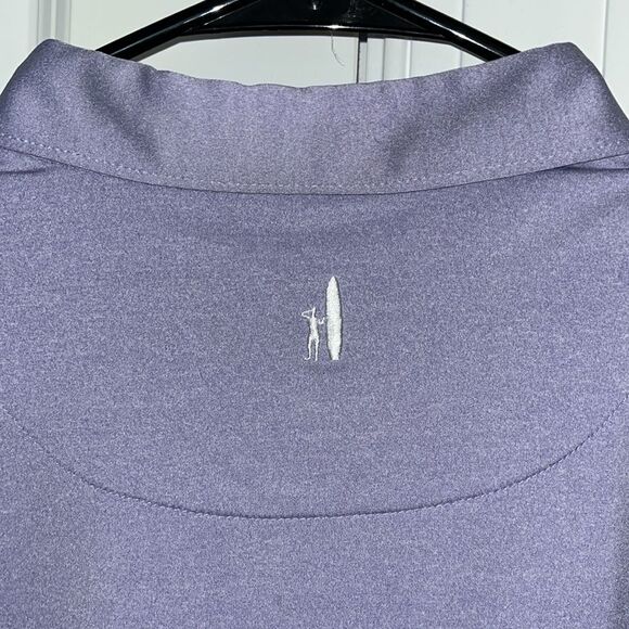 Light Purple Johnnie O Performance Casual Poly/Spandex Golf Polo Shirt XL - Picture 3 of 4